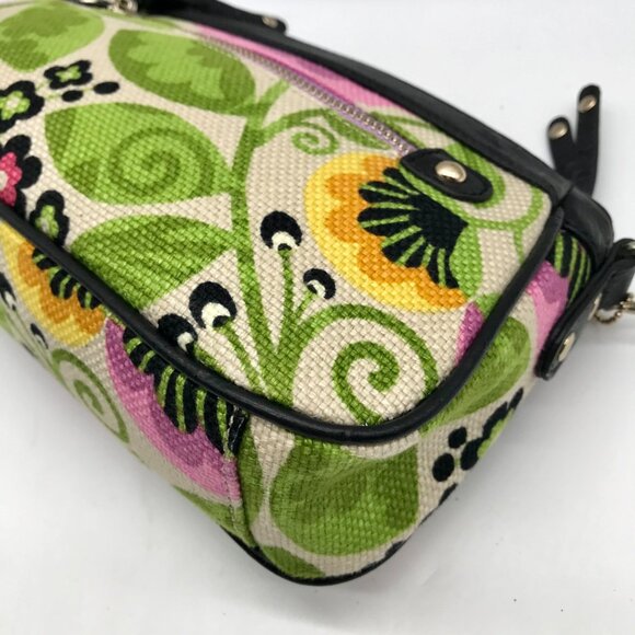 Spartina 449 Ivory Floral Port Passage Crossbody Bag - Picture 8 of 11